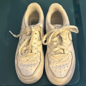 Nike Kids Air Force 1 Low Sneakers Shoes White 12C